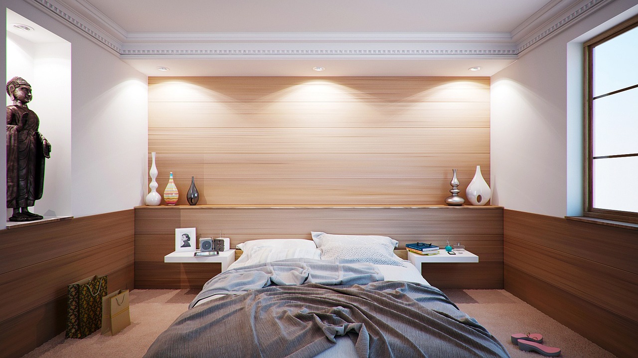 daylit compact home built-in storage interior